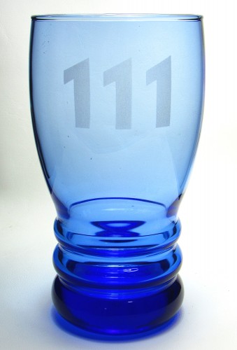 Fallout Inspired Etched Drinking Glasses Vault 111 Glass