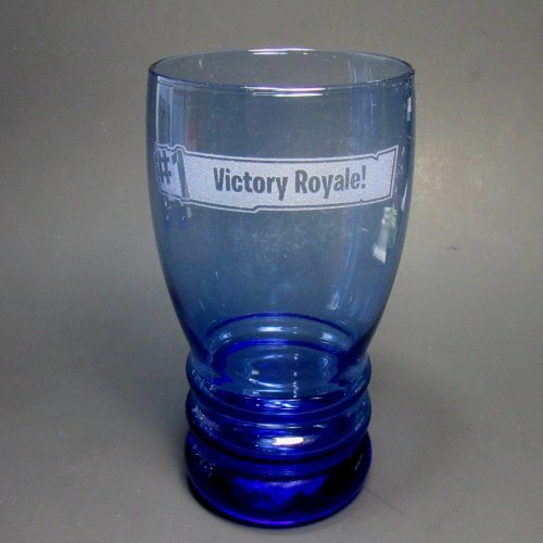 #1 Victory Royale! Glass Fortnite Drinking Glass
