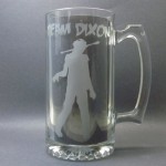 Daryl Dixon inspired Walking Dead etched beer mug