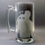 Walking Dead inspired beer mug etched