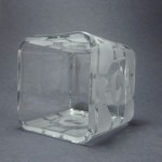 Portal Companion Cube Inspired etched glass