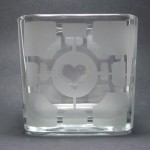 Portal Inspired Glass Cube Square Jar Votive