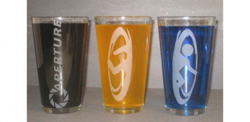 Portal glasses,portal inspired gift,Handmade Portal gifts