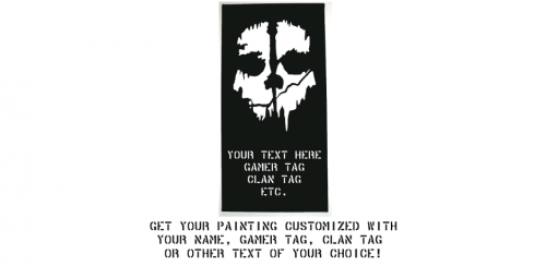 COD Call of Duty Ghosts Inspired Painting