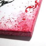 The Walking Dead Inspired Bicycle Girl Painting Corner closeup
