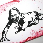 Hand Painted Walking Dead Paintings
