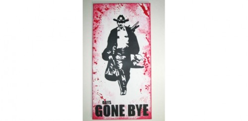 Rick Grimes Walking Dead Days Gone Bye Painting