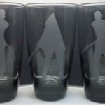Walking Dead Michonne Pet Zombie Etched Glasses