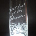 Walking Dead Just look at flowers vase glass vase