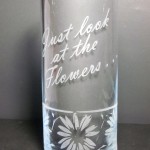 The Walking Dead Just Look at the Flowers Glass Vase
