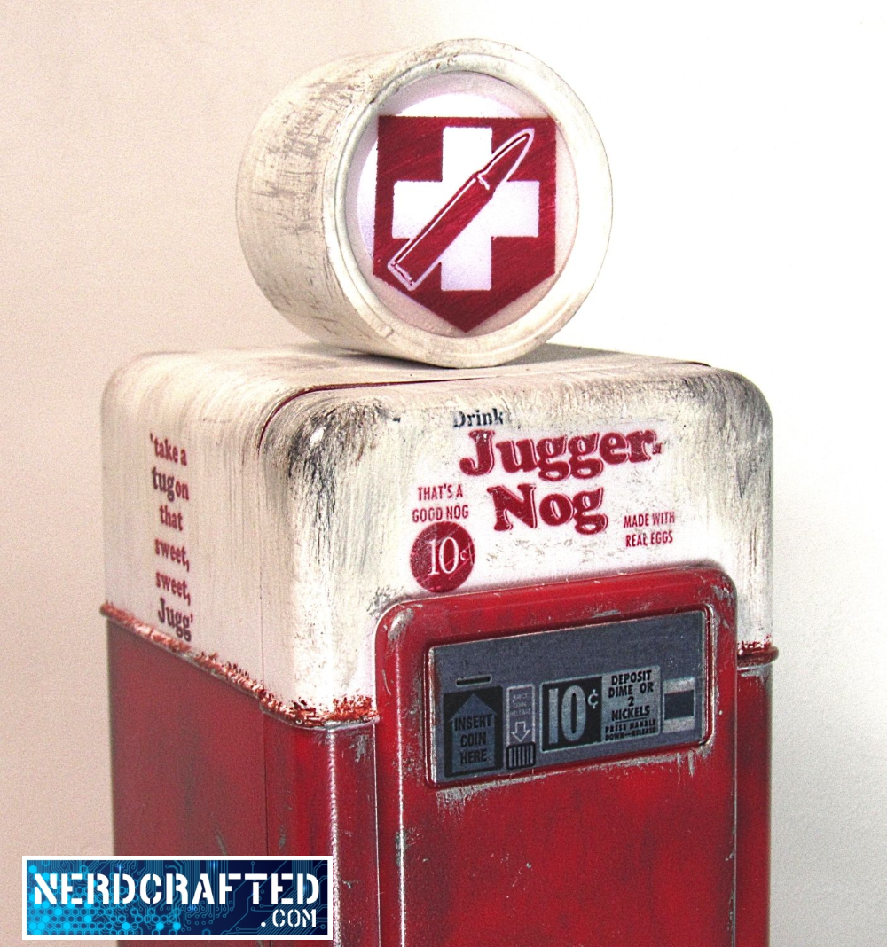 3/4 angle of perk replica