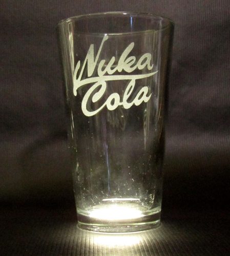 Nuka Cola Etched Drinking glass