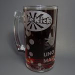 Mule Kick Soda etched glass beer mug