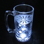 Overhead view of Mule Kick perk-a-cola mug