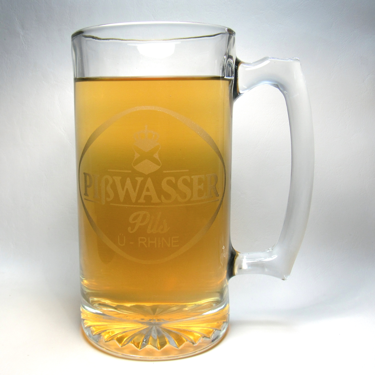 Pißwasser etched glass mug