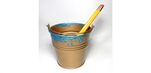 Zombies Golden Bucket Replica Hand Painted