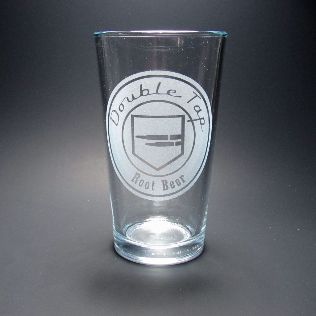 Perk-A-Cola Double Tap Root Beer Pint Glass