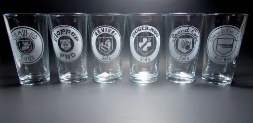 COD Zombies Perk-a-Cola Pint Glasses Set