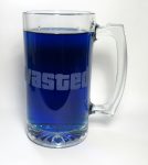 gta wasted handmade beer mug filled with blue colored drink