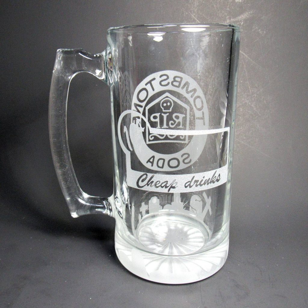 Tombstone Soda beer mug