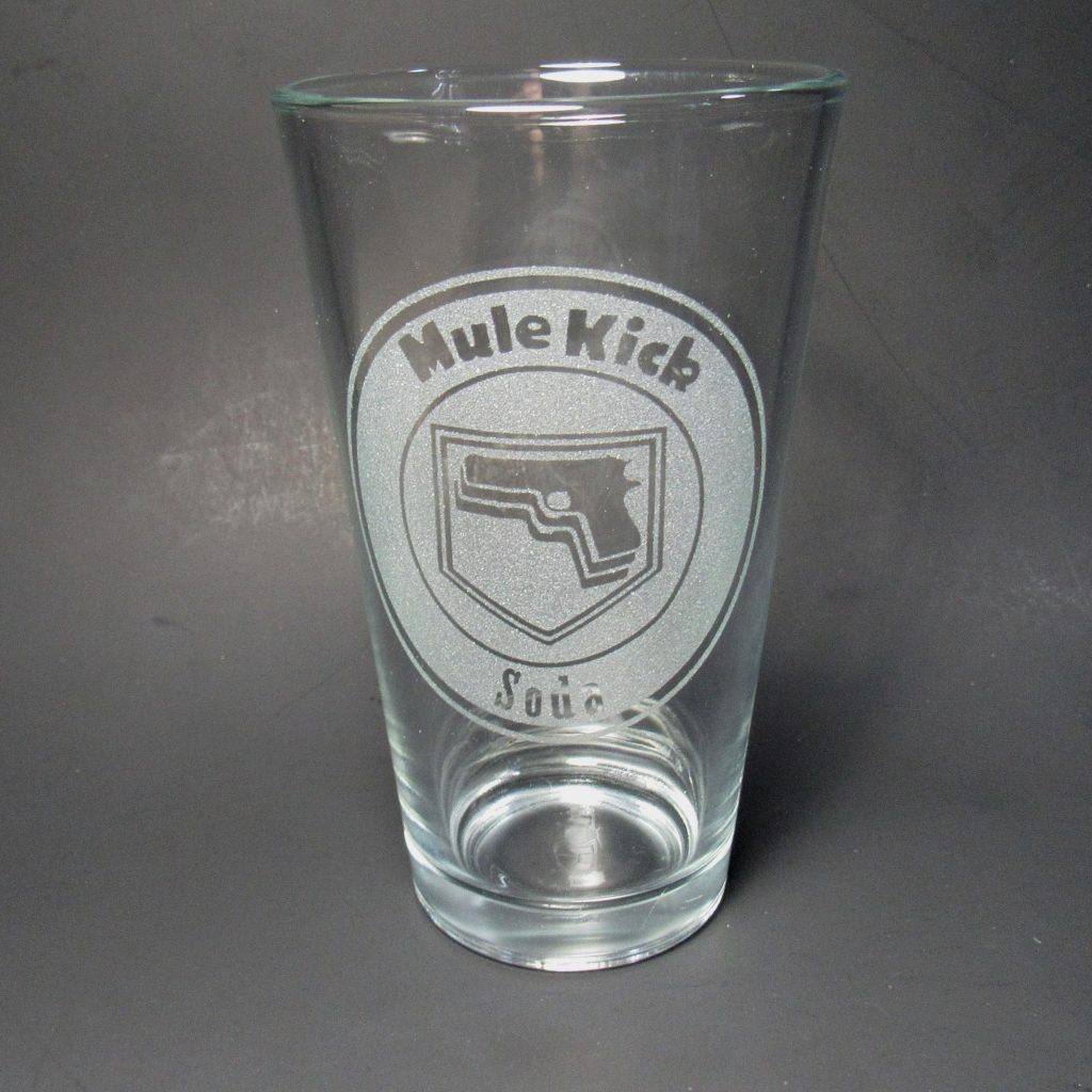 Mule Kick Zombies Perk Pint Glass