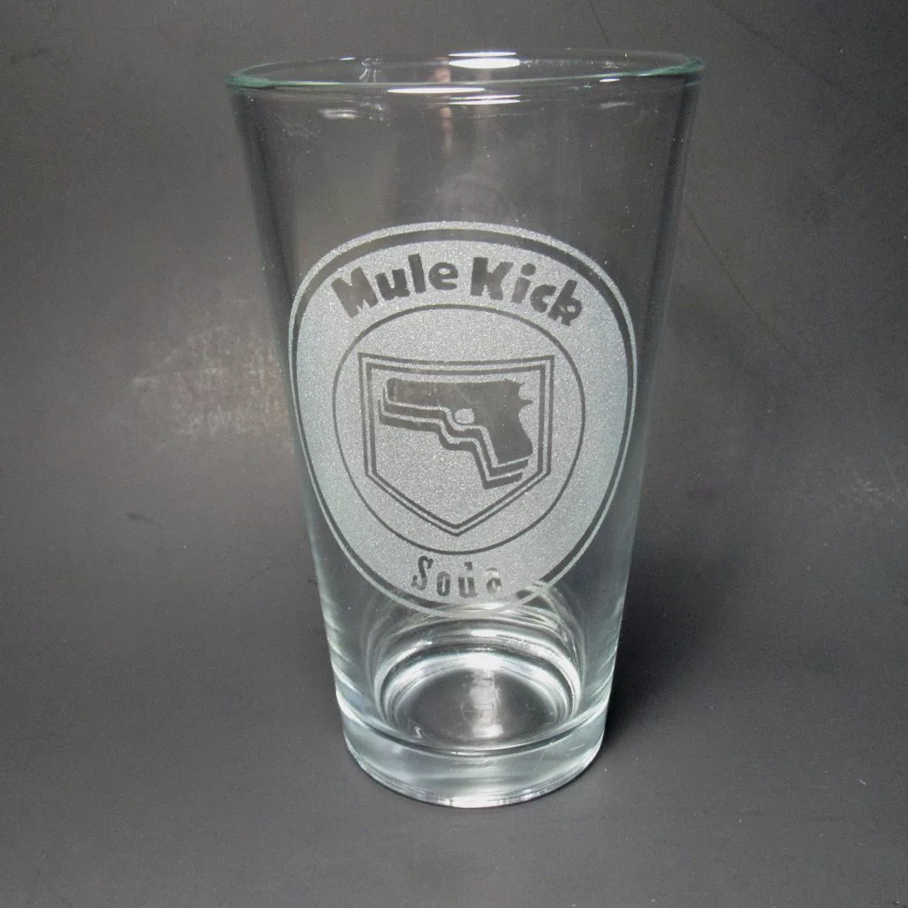 Mule Kick Zombies Perk Pint Glass