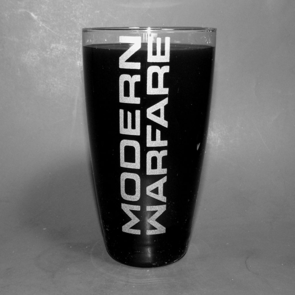 Drinking glass front view