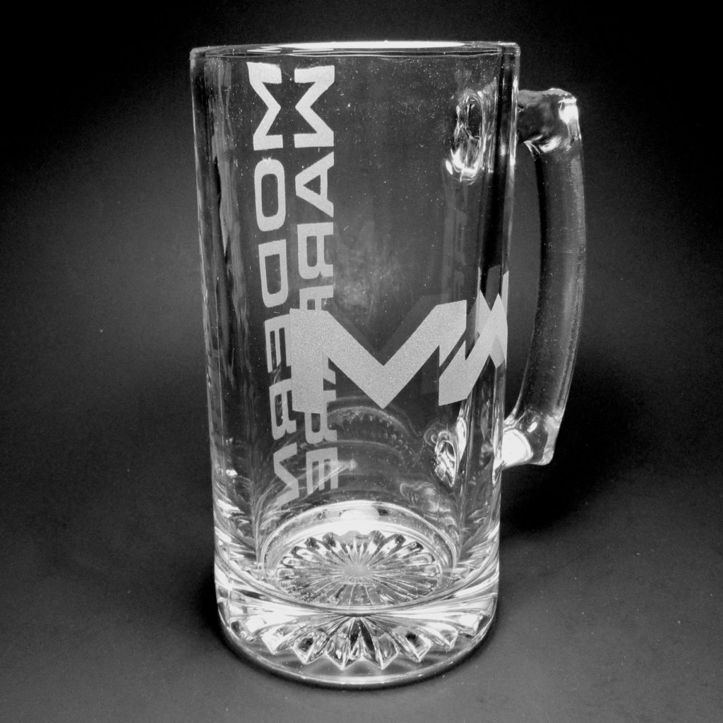 Empty view of the COD MW inspired beer mug